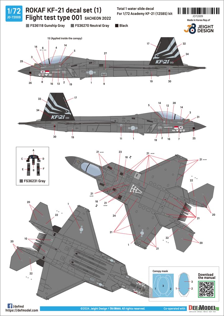 kf-21 プラモデル 模型・プラモデル 1 72スケール 完成品 KF-21 002号機